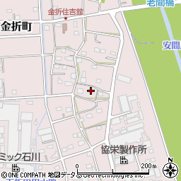 静岡県浜松市中央区金折町896周辺の地図