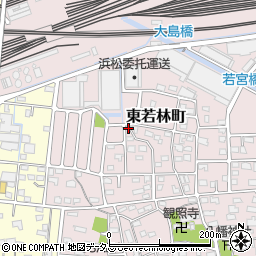 静岡県浜松市中央区東若林町684周辺の地図