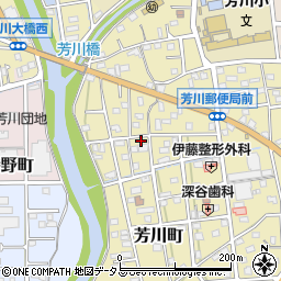 静岡県浜松市中央区芳川町814周辺の地図
