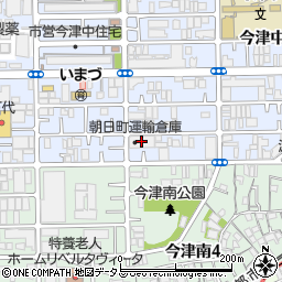 朝日町運輸倉庫城東倉庫周辺の地図