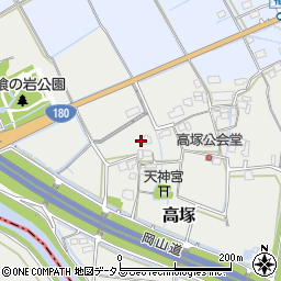 岡山県岡山市北区高塚178周辺の地図