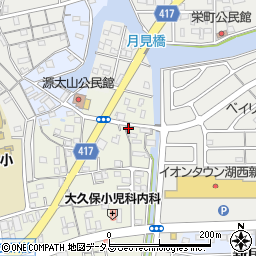 静岡県湖西市新居町浜名2周辺の地図
