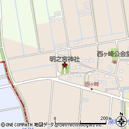 静岡県袋井市西ケ崎2388周辺の地図
