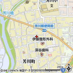 静岡県浜松市中央区芳川町396周辺の地図