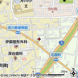 静岡県浜松市中央区石原町653周辺の地図