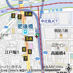 大阪府大阪市西区江戸堀1丁目4-33周辺の地図