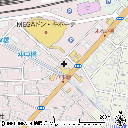 静岡県浜松市中央区東若林町34周辺の地図