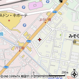 静岡県浜松市中央区神田町424周辺の地図