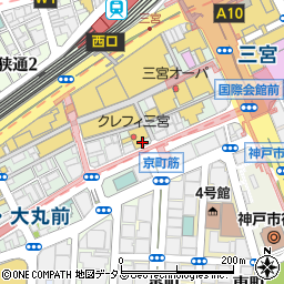 スカルクイック　神戸店周辺の地図