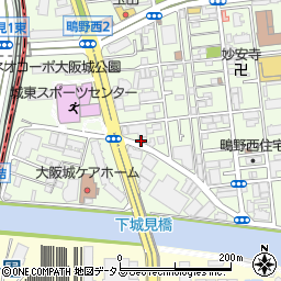大阪府大阪市城東区鴫野西2丁目7周辺の地図