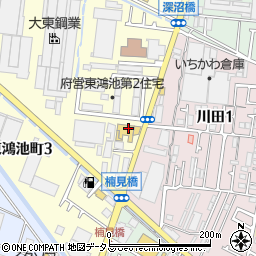 日産大阪東大阪北店周辺の地図