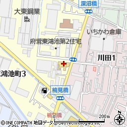 日産大阪東大阪北店周辺の地図