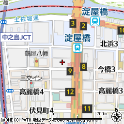 和多屋別荘 うれし野 淀屋橋odona店周辺の地図