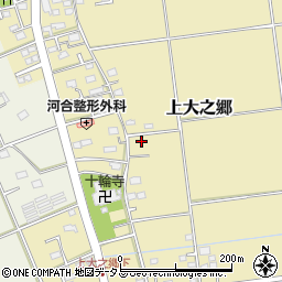 静岡県磐田市上大之郷周辺の地図
