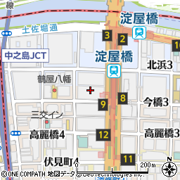 日本政策投資銀行　関西支店周辺の地図