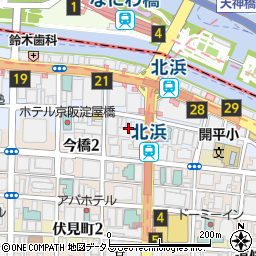 北浜南法律事務所周辺の地図