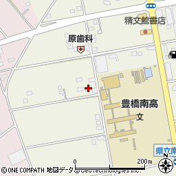 愛知県豊橋市南大清水町元町424周辺の地図