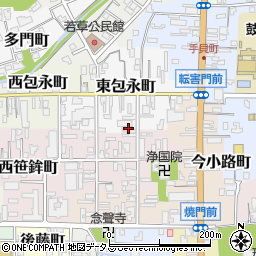 奈良県奈良市東包永町22周辺の地図