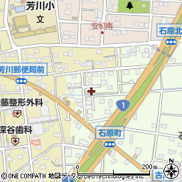 静岡県浜松市中央区石原町639周辺の地図