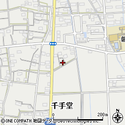 静岡県磐田市千手堂991-1周辺の地図