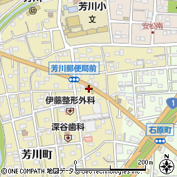 静岡県浜松市中央区芳川町381周辺の地図