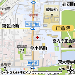 奈良県奈良市今小路町40周辺の地図