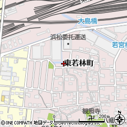 静岡県浜松市中央区東若林町287周辺の地図