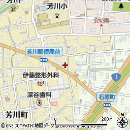 静岡県浜松市中央区芳川町304周辺の地図