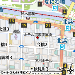 ホテル京阪淀屋橋周辺の地図