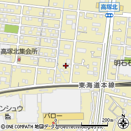静岡県浜松市中央区高塚町2166周辺の地図