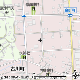 静岡県浜松市中央区金折町270周辺の地図