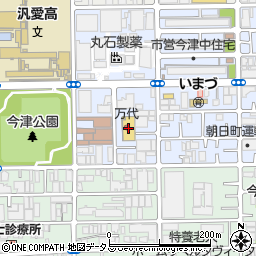 ｍａｎｄａｉ鶴見今津店周辺の地図