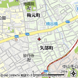 兵庫県神戸市兵庫区矢部町周辺の地図