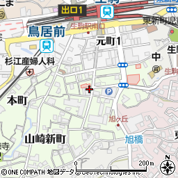 奈良県生駒市本町7-11周辺の地図
