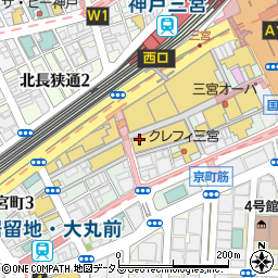 ブランド品買取専門店ブランドハンズ　神戸三宮店周辺の地図