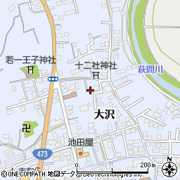 静岡県牧之原市大沢23-2周辺の地図