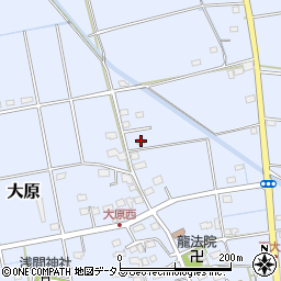 静岡県磐田市大原2193周辺の地図