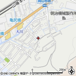 岡山県岡山市東区鉄277周辺の地図