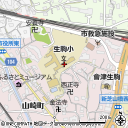 生駒市立生駒小学校周辺の地図