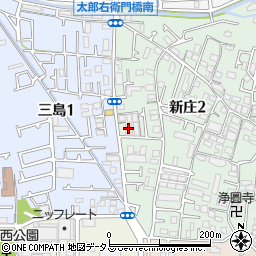 ＪＡグリーン大阪新庄周辺の地図