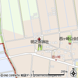 静岡県袋井市西ケ崎2484-1周辺の地図