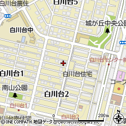 兵庫県神戸市須磨区白川台2丁目40周辺の地図