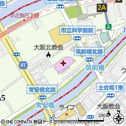 大阪市立科学館周辺の地図