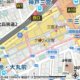 アルク　三宮京町筋店周辺の地図