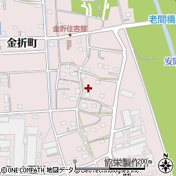 静岡県浜松市中央区金折町911周辺の地図