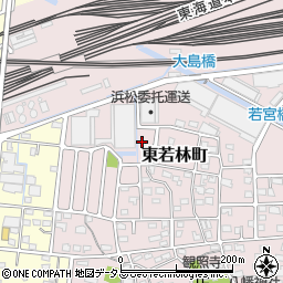 静岡県浜松市中央区東若林町284周辺の地図