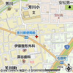 静岡県浜松市中央区芳川町307周辺の地図