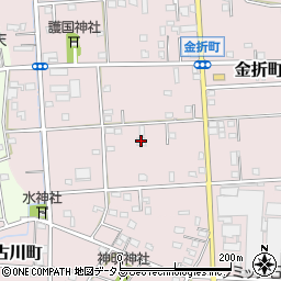 静岡県浜松市中央区金折町340周辺の地図