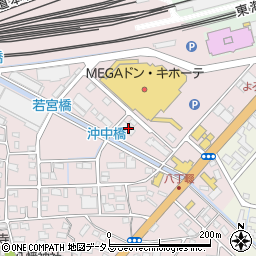 静岡県浜松市中央区東若林町39周辺の地図