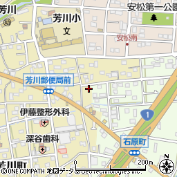 静岡県浜松市中央区芳川町311周辺の地図
